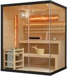 Artsauna Traditionelle Sauna Vantaa 150 x 140 cm mit 4,5 kW Saunaofen