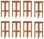 vidaXL Barhocker 8 Stk Massivholz Akazie 3115991