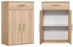 mokebo Midischrank in Braun Der Praktische Mehrzweckschrank oder Aufbewahrungsschrank