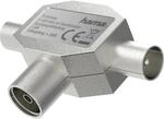 Hama Antennen-Verteiler Koax-Kupplung/2 Koax-Stecker Metall Silber