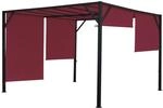 MCW Pergola Beja 4x4m Bordeaux
