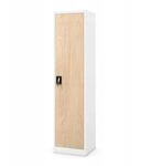 Jan Nowak B&uuml;ro Aktenschrank ALEX 185 x 45 x 40 cm Eco Design Wei&szlig; Sonoma Eiche
