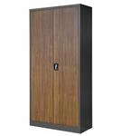 Jan Nowak Aktenschrank B&uuml;roschrank JAN H 195 x 90 x 40 cm Eco Design Anthrazit
