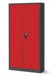 Jan Nowak Aktenschrank Metallschrank JAN H Rot 195x90x40 cm mit 3-Punkt-Verriegelung
