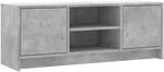 vidaXL TV-Schrank Betongrau 102x30x37,5 cm Holzwerkstoff