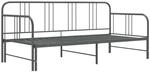 vidaXL Ausziehsofa Bettgestell Grau Metall 90x200 cm Modell 1650962