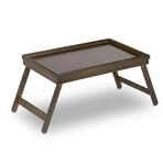 Relaxdays Betttablett Bambus Dunkelbraun Klappbar 64 cm x 31 cm x 22,5 cm 1 kg