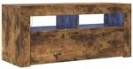 vidaXL TV-Schrank mit LED-Leuchten R&auml;uchereiche 90x35x40 cm 822721