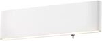 Globo LED-Wandleuchte Siegfried Wei&szlig; 29,5 x 8 cm