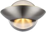 Globo LED-Wandleuchte SAMMY Nickel matt