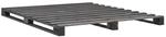 vidaXL Palettenbett Grau Massivholz Kiefer 200x200 cm619021