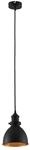 Lindby Pendelleuchte Jasminka 9621724 Modern in Schwarz aus Metall 1-flammig E27