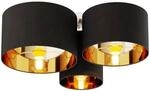 Lindby Deckenlampe Laurenz 9626901 Modern in Schwarz aus Textil 3-flammig E27