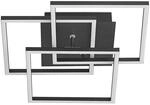 Lindby LED Deckenleuchte Qiana 8032536 Dimmbar mit Leselampe Modern in Schwarz aus