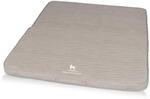 Knuffelwuff Hundematte Roanoke Orthop&auml;disch Faltbar Kunstleder 100 x 80cm Grau
