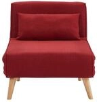 Vente-unique Schlafsessel Posio Rot 74 cm