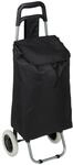 Relaxdays Einkaufstrolley Polyester Schwarz Klappbar 92,5 x 42 x 28 cm 1,4 kg