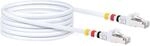 Schwaiger&reg; CAT7 Netzwerkkabel S/FTP inkl. 3 Farbclips - Wei&szlig; 10,0 m