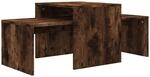 vidaXL Couchtisch-Set R&auml;uchereiche 100x48x40 cm Holzwerkstoff 815546
