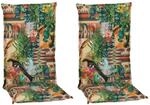 Beo Sitzauflage Hochlehner Texas 2er Set mit Dschungel Design