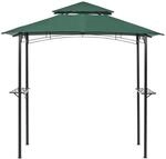Beliani Pavillon NARO Dunkelgr&uuml;n 185x121x245