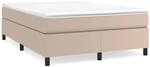 vidaXL Boxspringbett Cappuccino-Braun 140x200 cm Kunstleder1465980