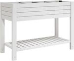 vidaXL Hochbeet Wei&szlig; 110x45x79 cm Polypropylen 1742004