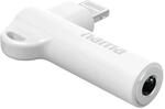 Hama Aux-Adapter Lightning 90&deg; Winkelstecker 3,5 mm Klinke Buchse Wei&szlig;
