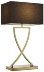 Lucande Tischlampe Evaine 9624550 Modern in Schwarz aus Metall 1-flammig E27