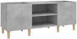 vidaXL Plattenschrank Betongrau 121x38x48 cm Holzwerkstoff 831929