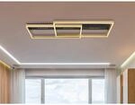 Globo LED-Deckenleuchte 1-flammig Schwarz matt 900 x 398 x 102 mm