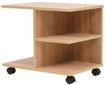 vidaXL Beistelltisch mit Rollen 50x35x42 cm Eichenbraun 245723