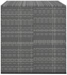 vidaXL Garten-Kissenbox PE Rattan 100x97,5x104 cm Grau