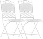 CLP 2er Set Gartenst&uuml;hle Kiran Wei&szlig;