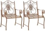CLP 2er Set Gartenst&uuml;hle Punjab Antik Braun