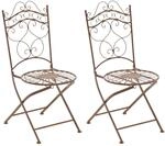 CLP 2er Set St&uuml;hle Indra Antik Braun
