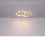 Globo LED-Deckenleuchte Munni Nickel matt
