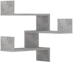 vidaXL Wand-Eckregale 2 Stk Betongrau 40x40x50 cm Holzwerkstoff 807232