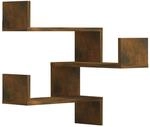 vidaXL Wand-Eckregale 2 Stk R&auml;uchereiche 40x40x50 cm Holzwerkstoff 815205