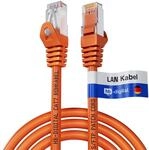 hb-digital 5m LAN Kabel CAT 7 Rohkabel RJ45 S/FTP PiMF LSZH AWG 26 Orange