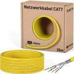 hb-digital CAT 7 Kabel Netzwerkkabel max. 1000 MHz S/FTP AWG23 LSZH 25m gelb