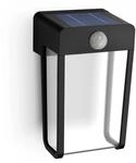 Philips Outdoor-Wandleuchte Shroud Solar klar 2,3 W 2.700 K Bewegungssensor