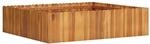 vidaXL Garten-Hochbeet 100 x 100 x 25 cm Massivholz Akazie 660760