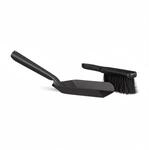 Relaxdays Kehrgarnitur Stahl Schwarz Mit Handfeger 13 cm x 41 cm x 13 cm