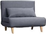 HOMCOM Einzelsofa Verstellbar R&uuml;ckenlehne Liege 94 x 78 x 80 cm