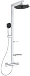 Ideal Standard Brausegarnitur Thermostat mit Regen- und Handbrause Silver