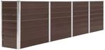 vidaXL Hochbeet 320 x 40 x 77 cm Stahl Braun 661664