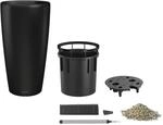 Lechuza&reg; Pflanzgef&auml;&szlig; Rondo Premium 32 Schwarz Matt &Oslash; 33 cm