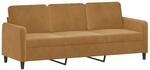 vidaXL 3-Sitzer-Sofa Braun 180 cm Samt 359459