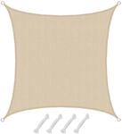 AMANKA HDPE Sonnensegel - 2x2m Quadratisch Beige